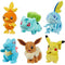 EE Distribution Toys & Games Pokémon Plush Wave 11, 8 Inches, Assortment, 1 Count
