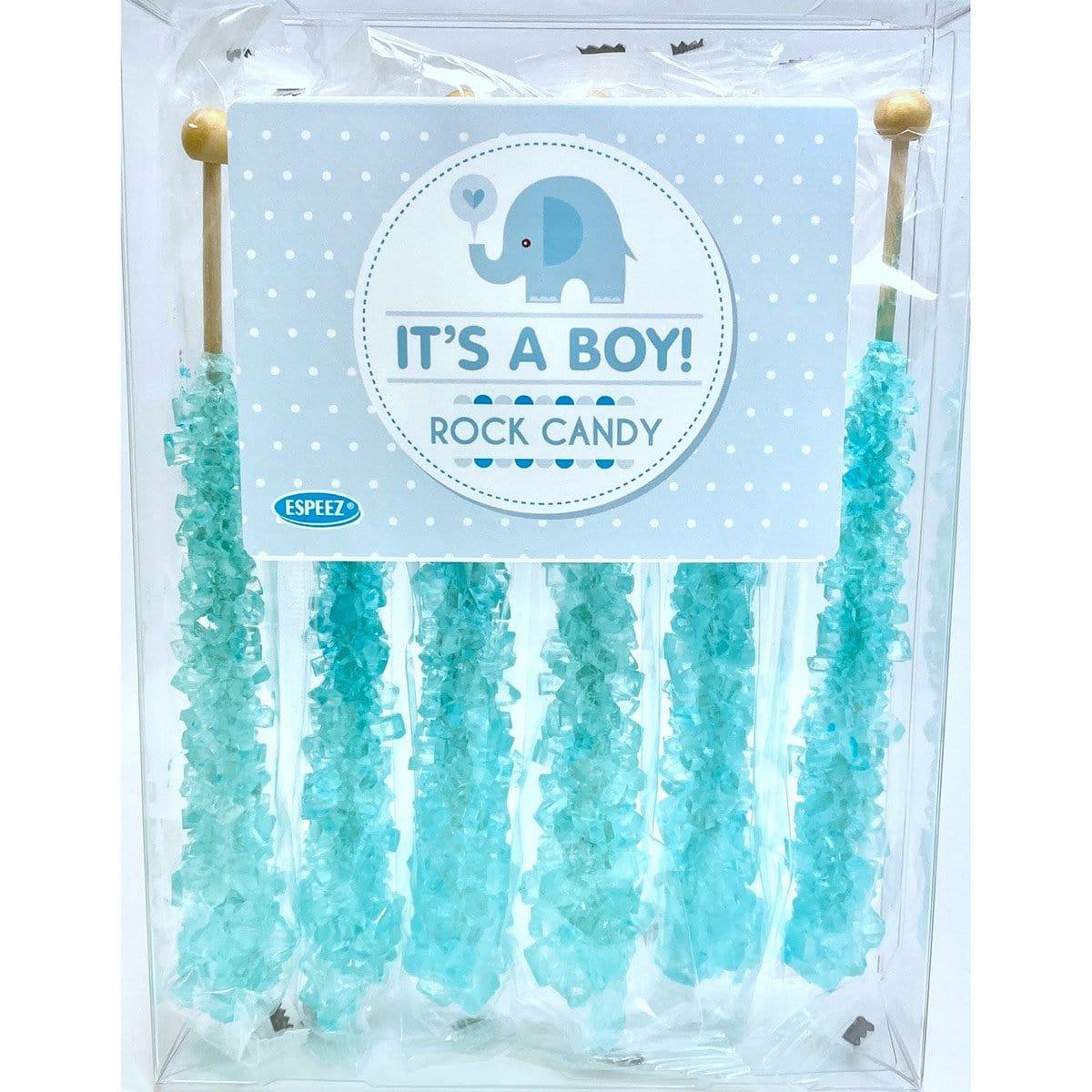 Buy Candy Blue Rock Candy On Stick, 6 Count sold at Party Expert