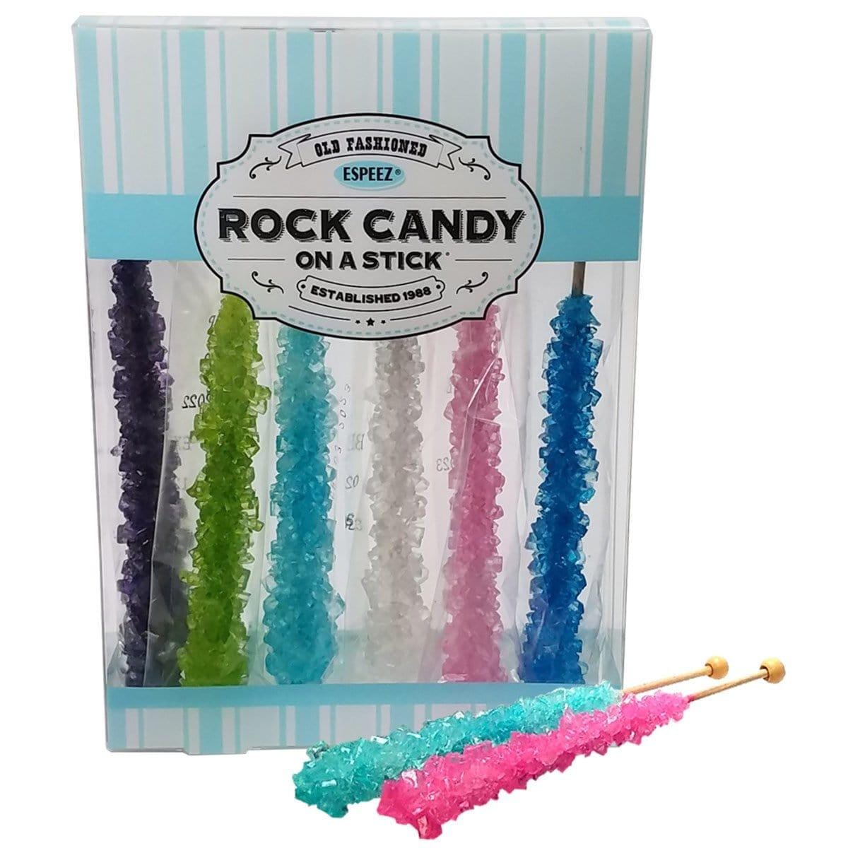 Buy Candy Rainbow Rock Candy On Stick, 6 Count sold at Party Expert