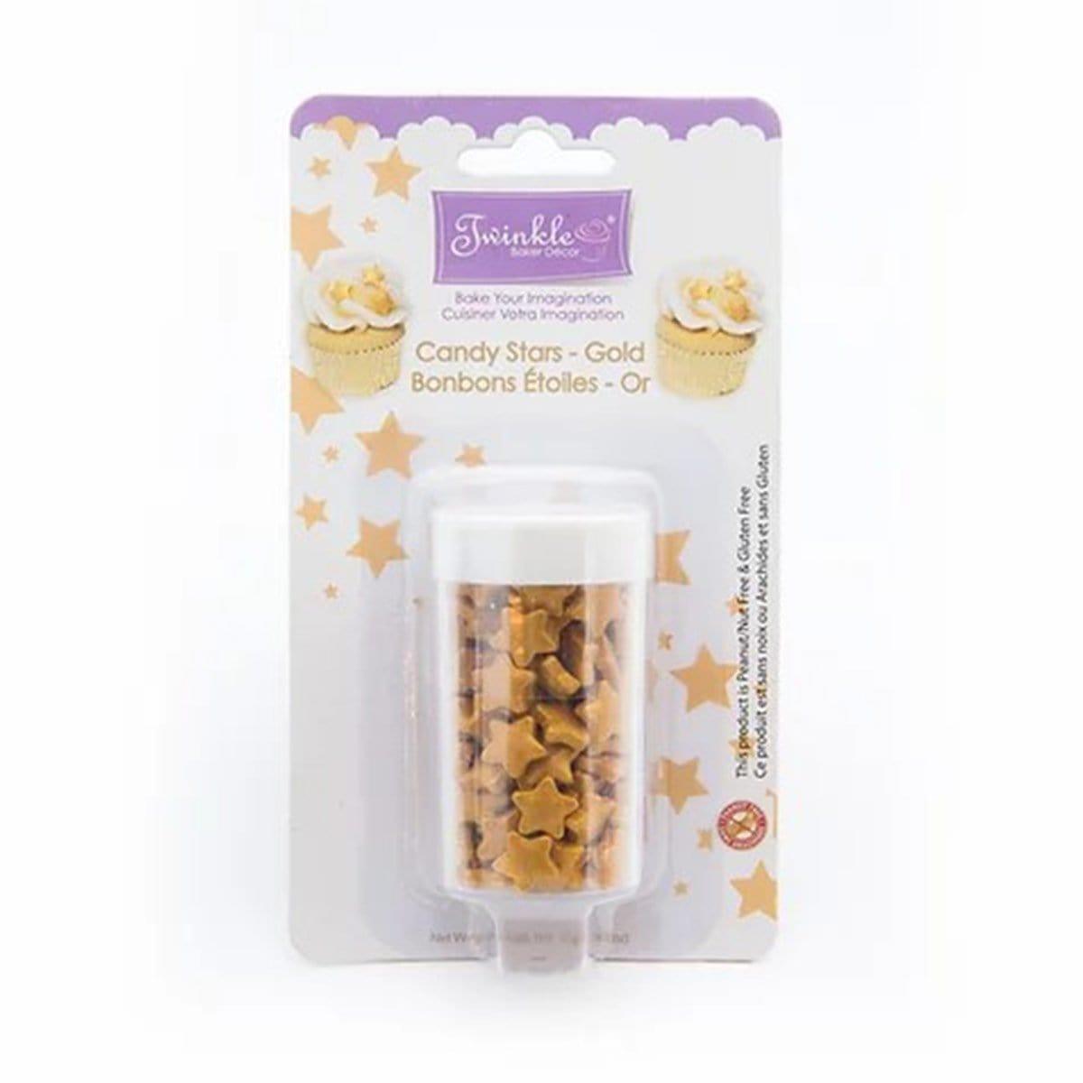 Buy Cake Supplies Gold Candy Stars, 25G sold at Party Expert