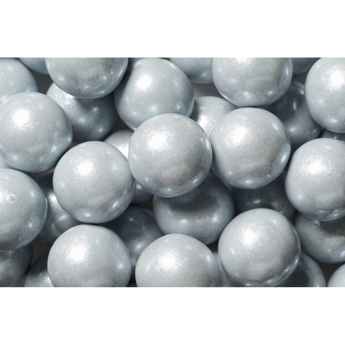 Buy Candy Gumballs Shimmer - Bulk Silver 2 Lbs sold at Party Expert