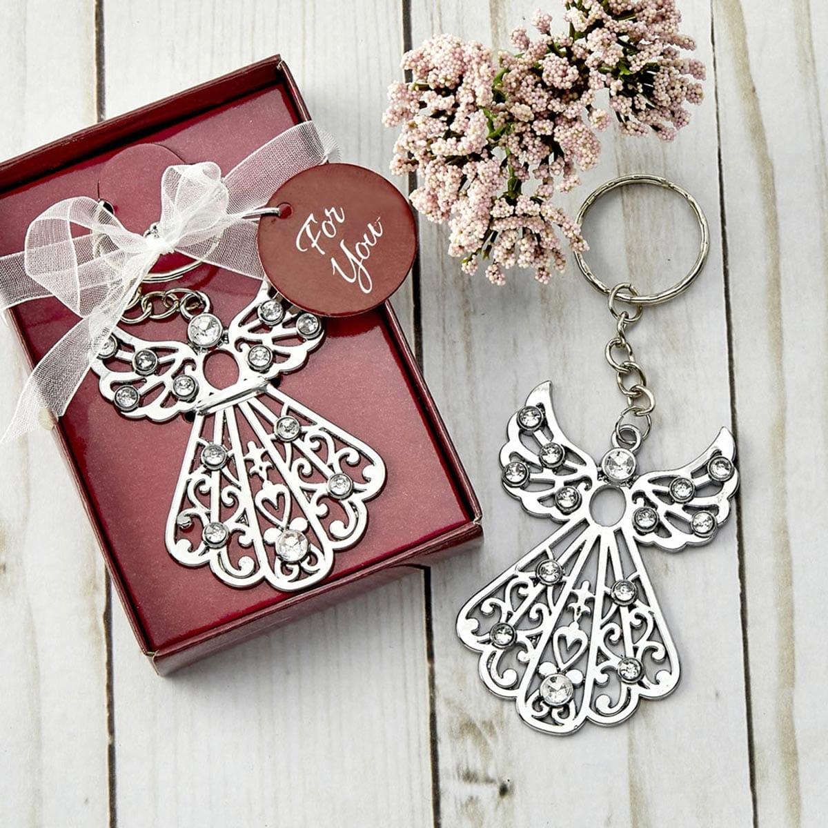 Buy Religious Angel Keychain - Silver sold at Party Expert