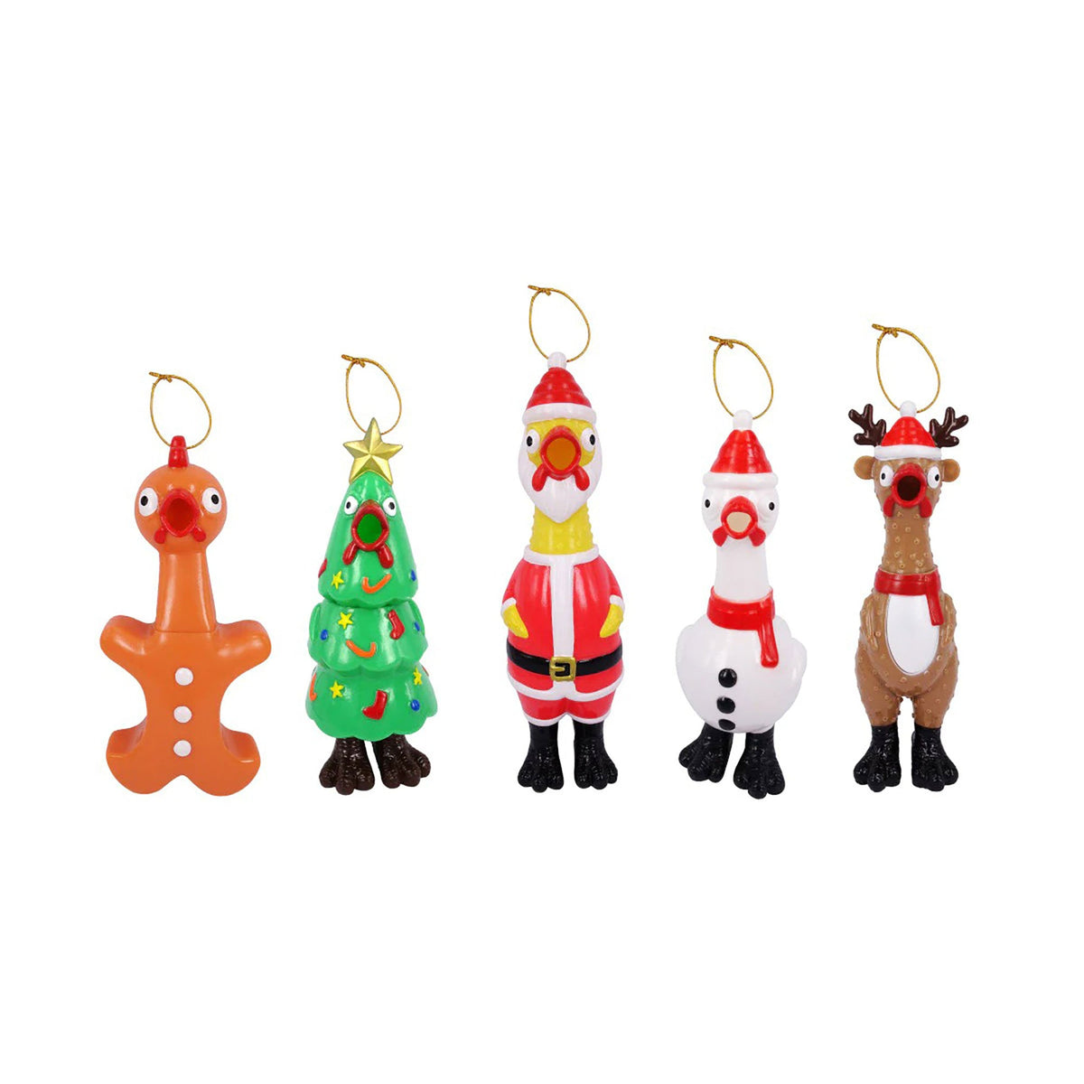 FLASH SALES Christmas Squeeze Me Christmas Chicken, 8,5 Inches, Assortment, 1 Count