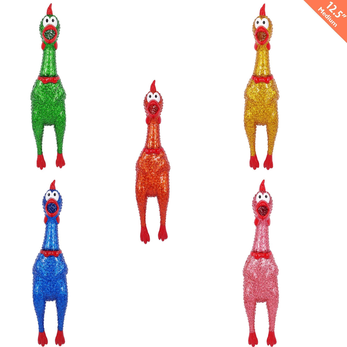 FLASH SALES Novelties Crazy Screaming Glitter Chicken, 13,7 Inches, Assortment, 1 Count 675220821058