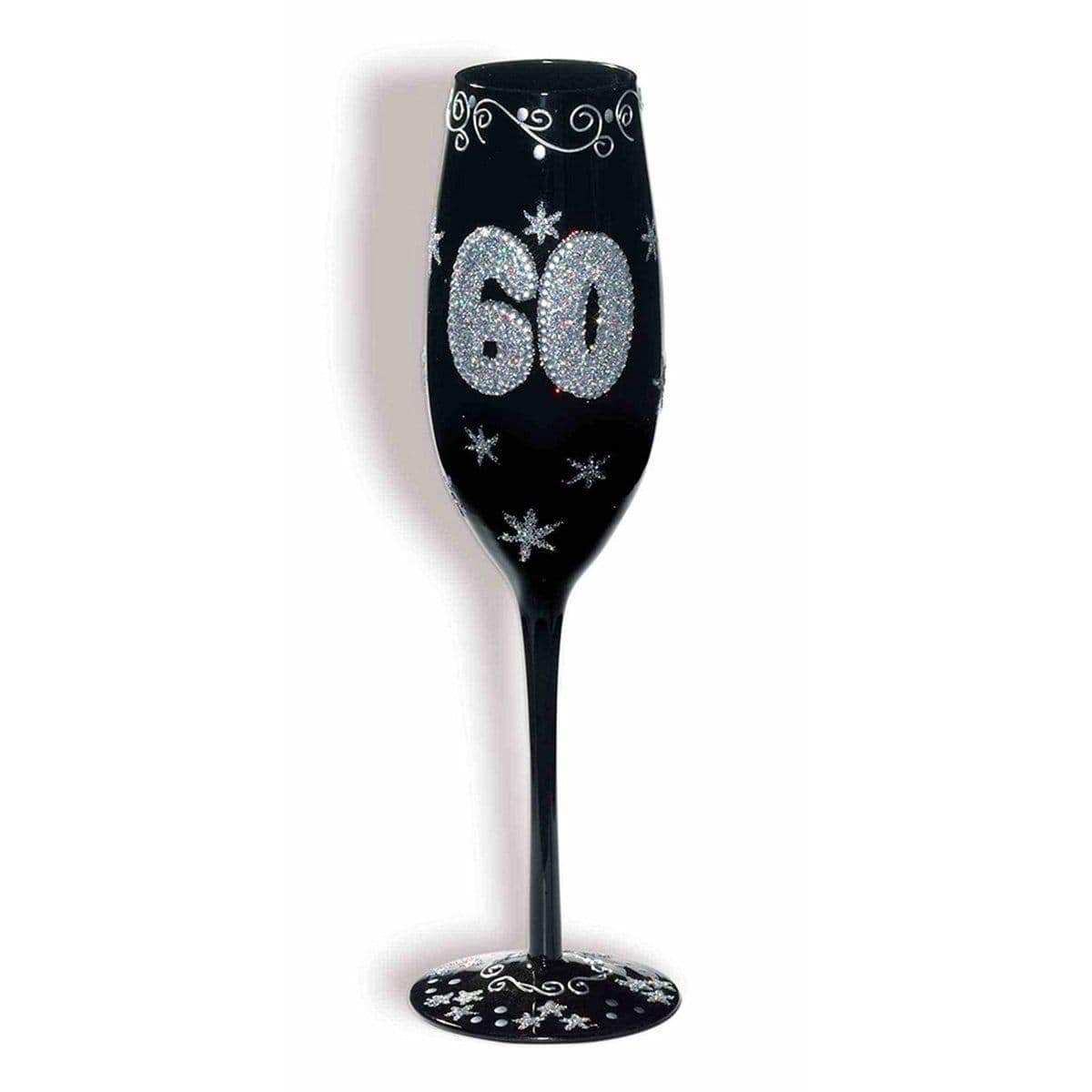 Buy Age Specific Birthday Champagne Flute #60 sold at Party Expert