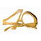 Buy Age Specific Birthday Gold 40th birthday glasses sold at Party Expert