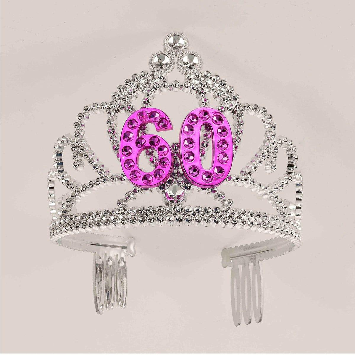 Buy Age Specific Birthday Plastic Tiara #60 sold at Party Expert