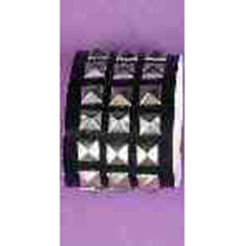 Buy Costume Accessories Black triple studded wristband sold at Party Expert