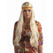Buy Costume Accessories Blonde hippie chick wig with headband for women sold at Party Expert