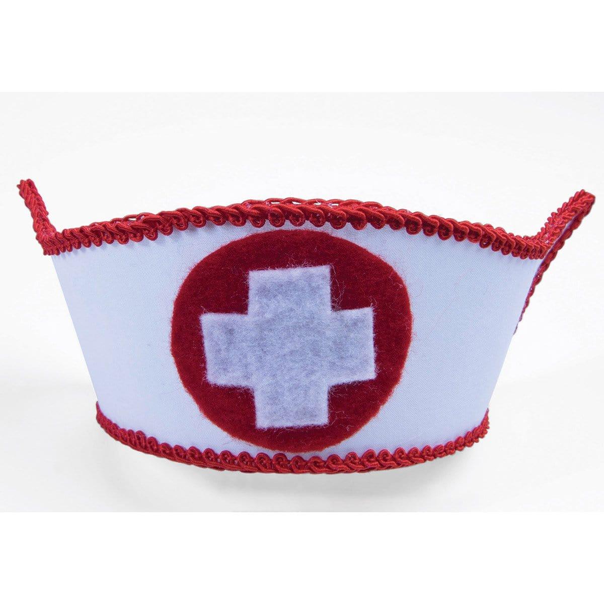 Buy Costume Accessories Mini nurse hat with clip for adults sold at Party Expert