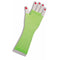 Buy Costume Accessories Neon green long fingerless fishnet gloves for adults sold at Party Expert