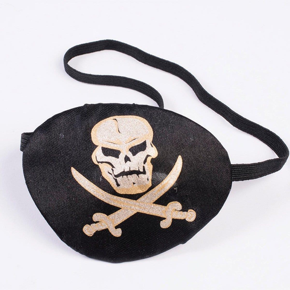 Buy Costume Accessories Pirate eye patch with skeleton print sold at Party Expert