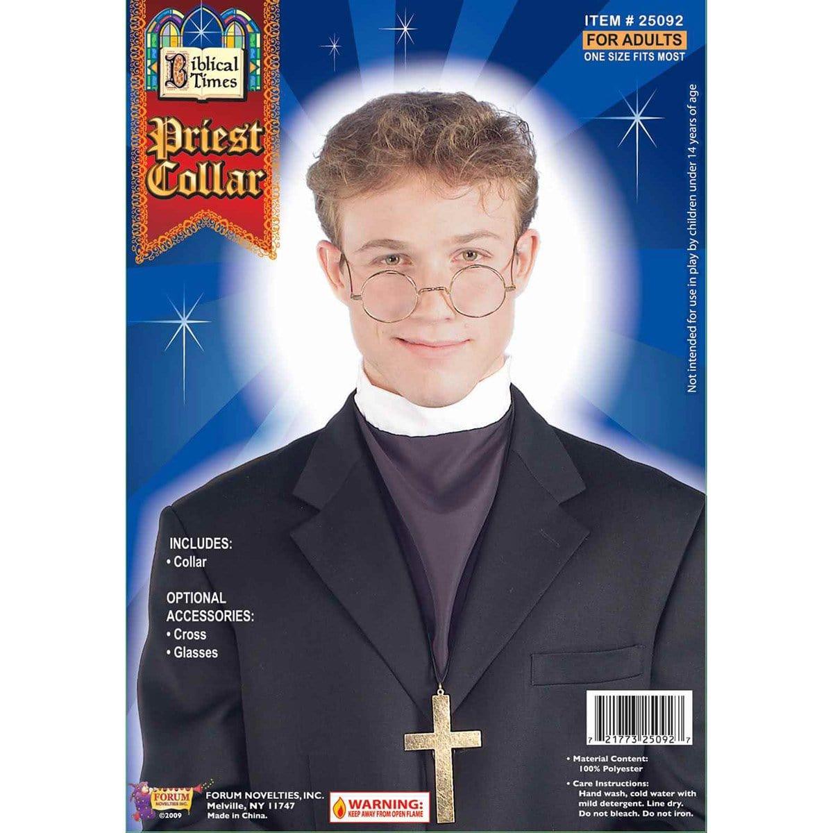 Buy Costume Accessories Priest collar sold at Party Expert