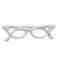 Buy Costume Accessories White 50's rhinestone glasses sold at Party Expert