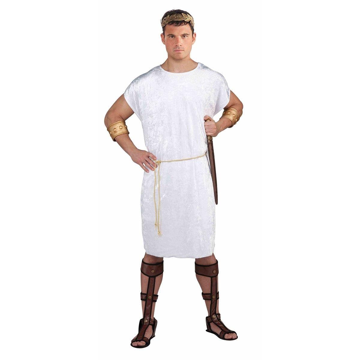 White Roman Tunic for Men | Party Expert