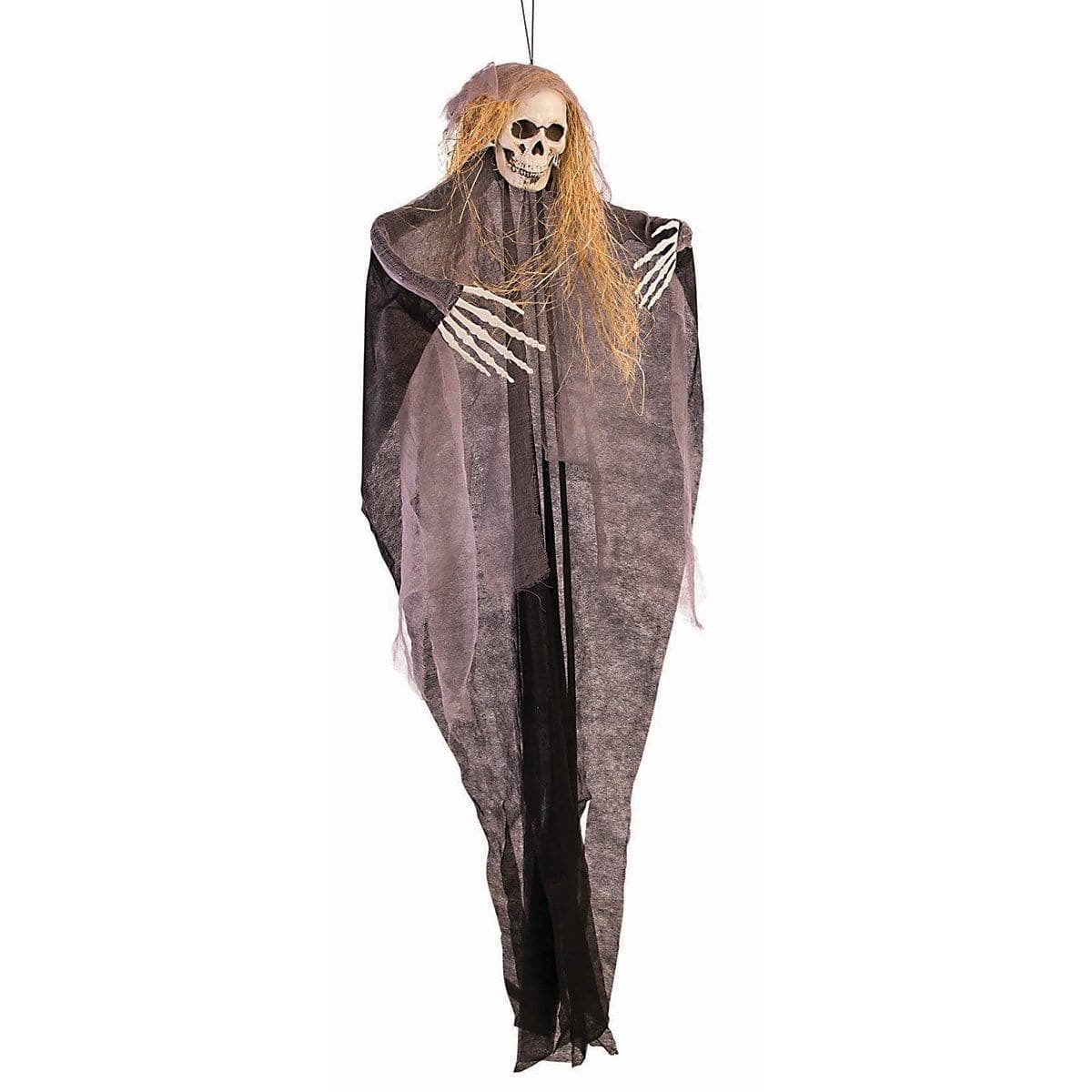 Buy Halloween Hanging skeleton with hay sold at Party Expert