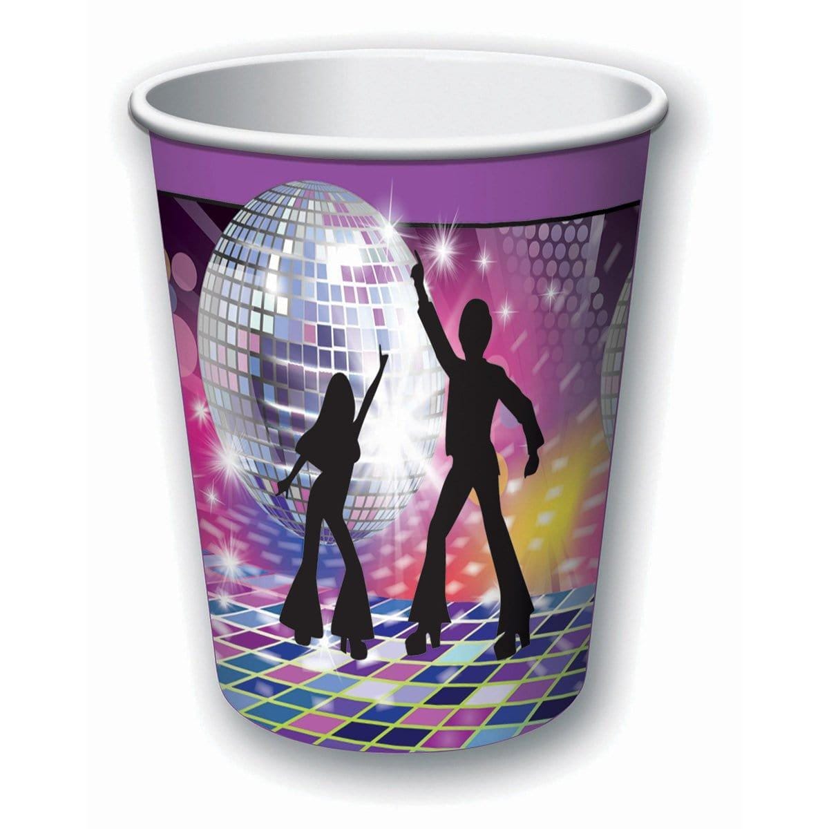 Buy Theme Party Disco Fever Paper Cups 9 Ounces, 8 per Package sold at Party Expert