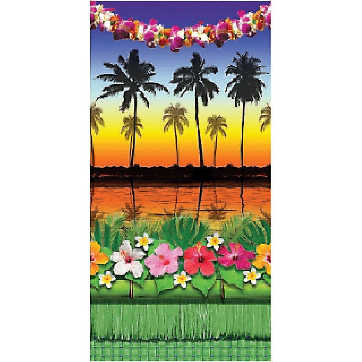 Buy Theme Party Luau Sunset Backdrop sold at Party Expert