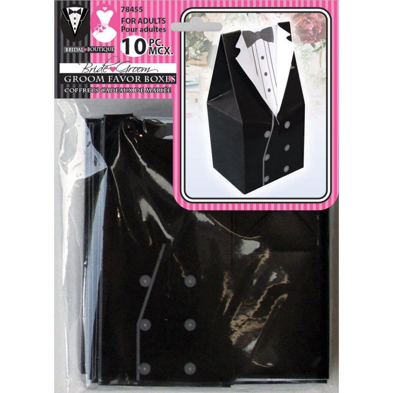 Buy Wedding Wedding Favor Boxe 10/pkg - Groom sold at Party Expert
