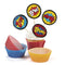 Buy Kids Birthday Superhero cupcake kit,  100 per package sold at Party Expert