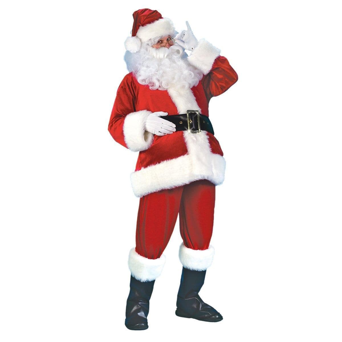 Buy Christmas Deluxe Velvet Santa Suit - Adult Standard sold at Party Expert