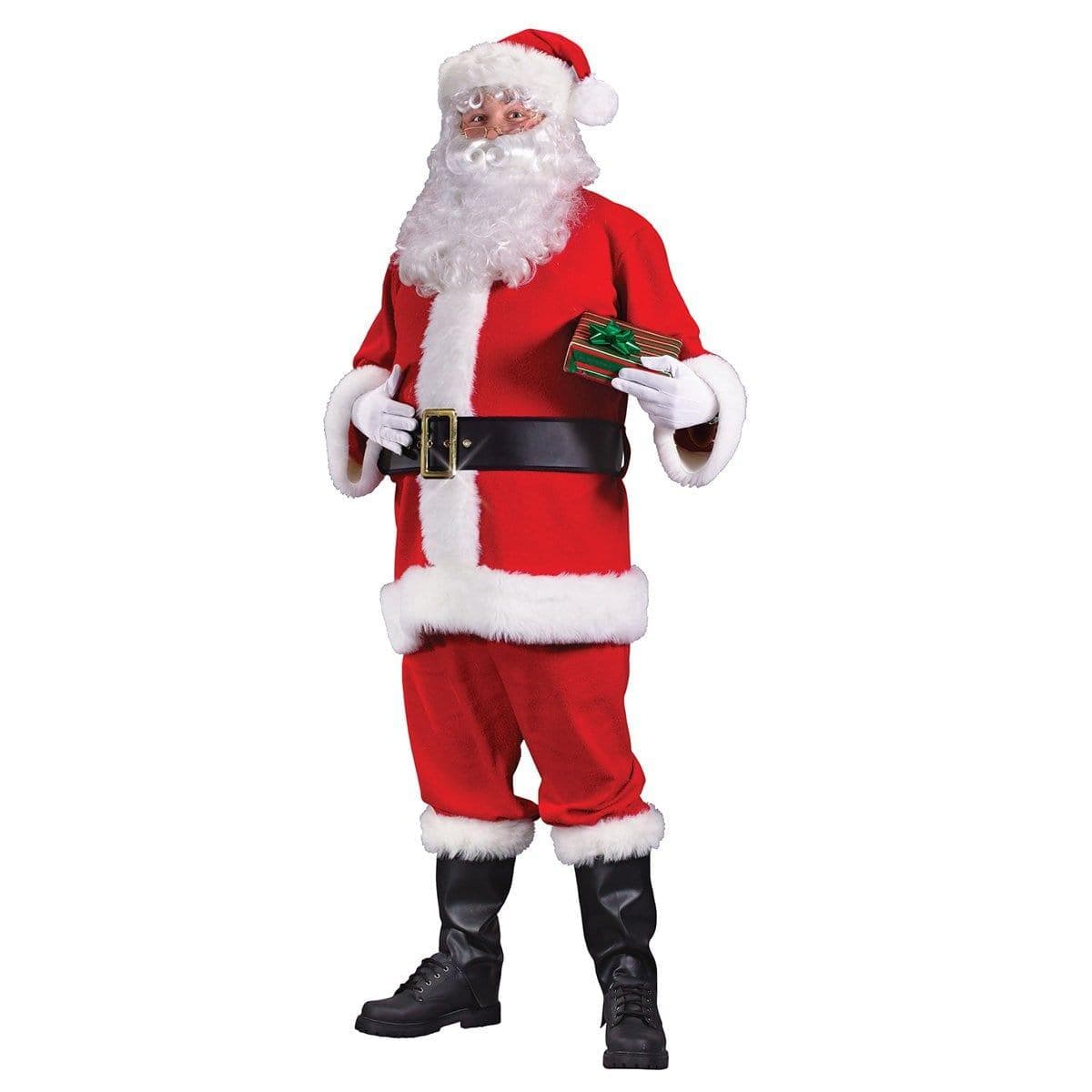 Buy Christmas Flannel Santa Suit sold at Party Expert