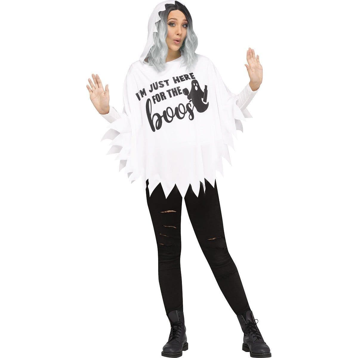 Buy Costume Accessories Ghost Poncho for Women sold at Party Expert