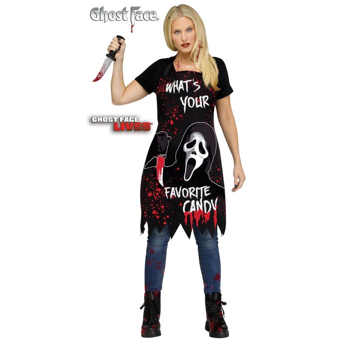 FUN WORLD Costume Accessories Scream Ghostface Apron for Adults 071765136471