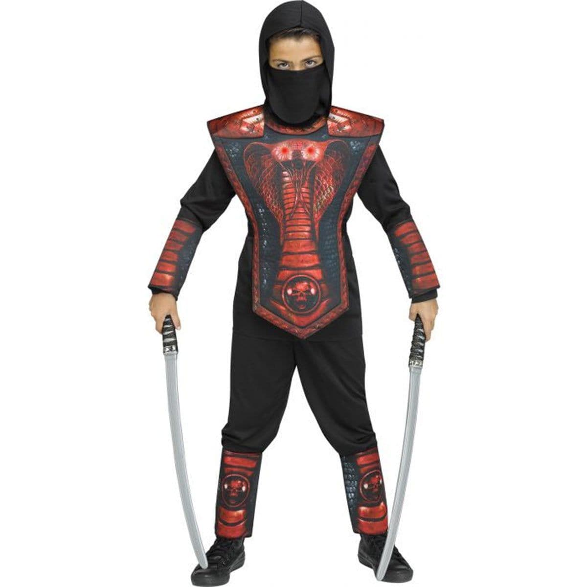 Buy Costumes Cobra Ninja Red Costume for Kids sold at Party Expert