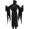 FUN WORLD Costumes Silent Screamer Costume for Adults, Black Hooded Robe 071765143967