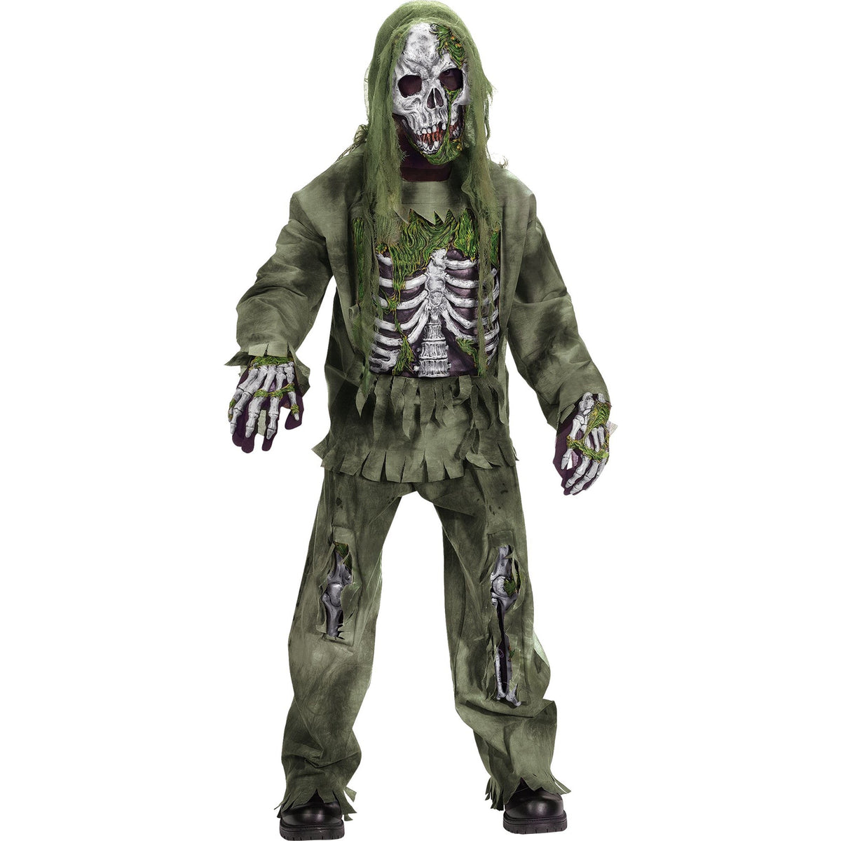 FUN WORLD Costumes Skeleton Zombie Costume for Kids