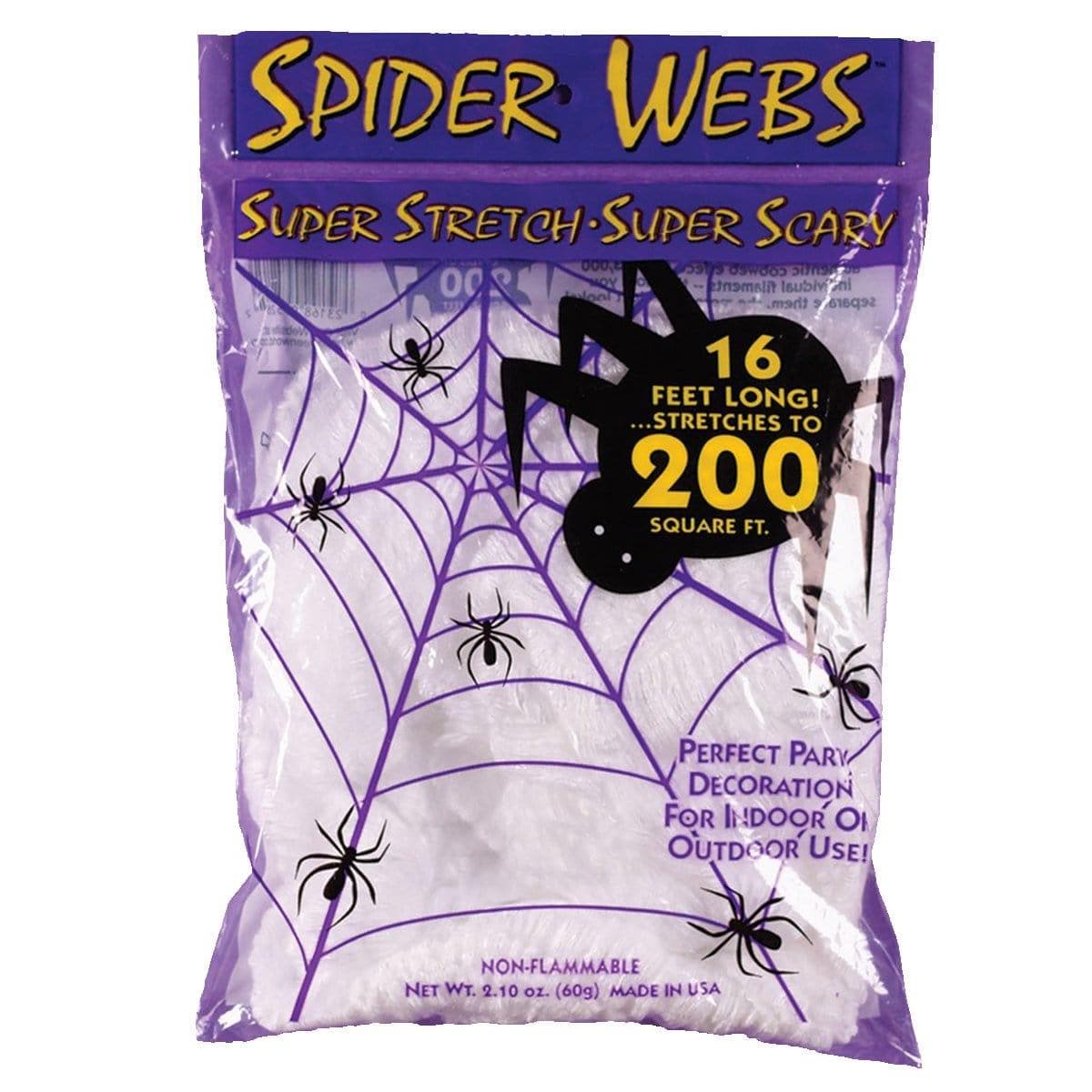 Buy Halloween White medium spiderwebs sold at Party Expert