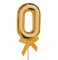 FUNNY FASHION USA Cake Supplies Cake Topper #0, Gold