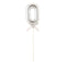 FUNNY FASHION USA Cake Supplies Cake Topper #0, Silver