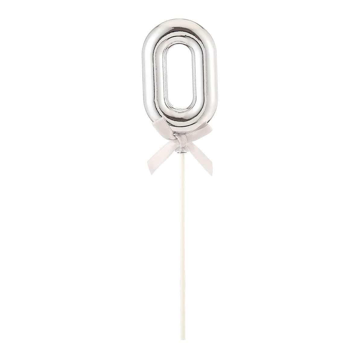 FUNNY FASHION USA Cake Supplies Cake Topper #0, Silver