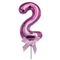 FUNNY FASHION USA Cake Supplies Cake Topper #2, Pink