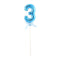 FUNNY FASHION USA Cake Supplies Cake Topper #3, Blue