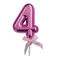 FUNNY FASHION USA Cake Supplies Cake Topper #4, Pink