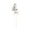 FUNNY FASHION USA Cake Supplies Cake Topper #4, Silver