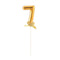 FUNNY FASHION USA Cake Supplies Cake Topper #7, Gold