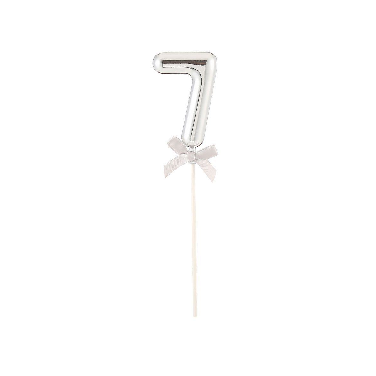 FUNNY FASHION USA Cake Supplies Cake Topper #7, Silver