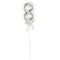 FUNNY FASHION USA Cake Supplies Cake Topper #8, Silver