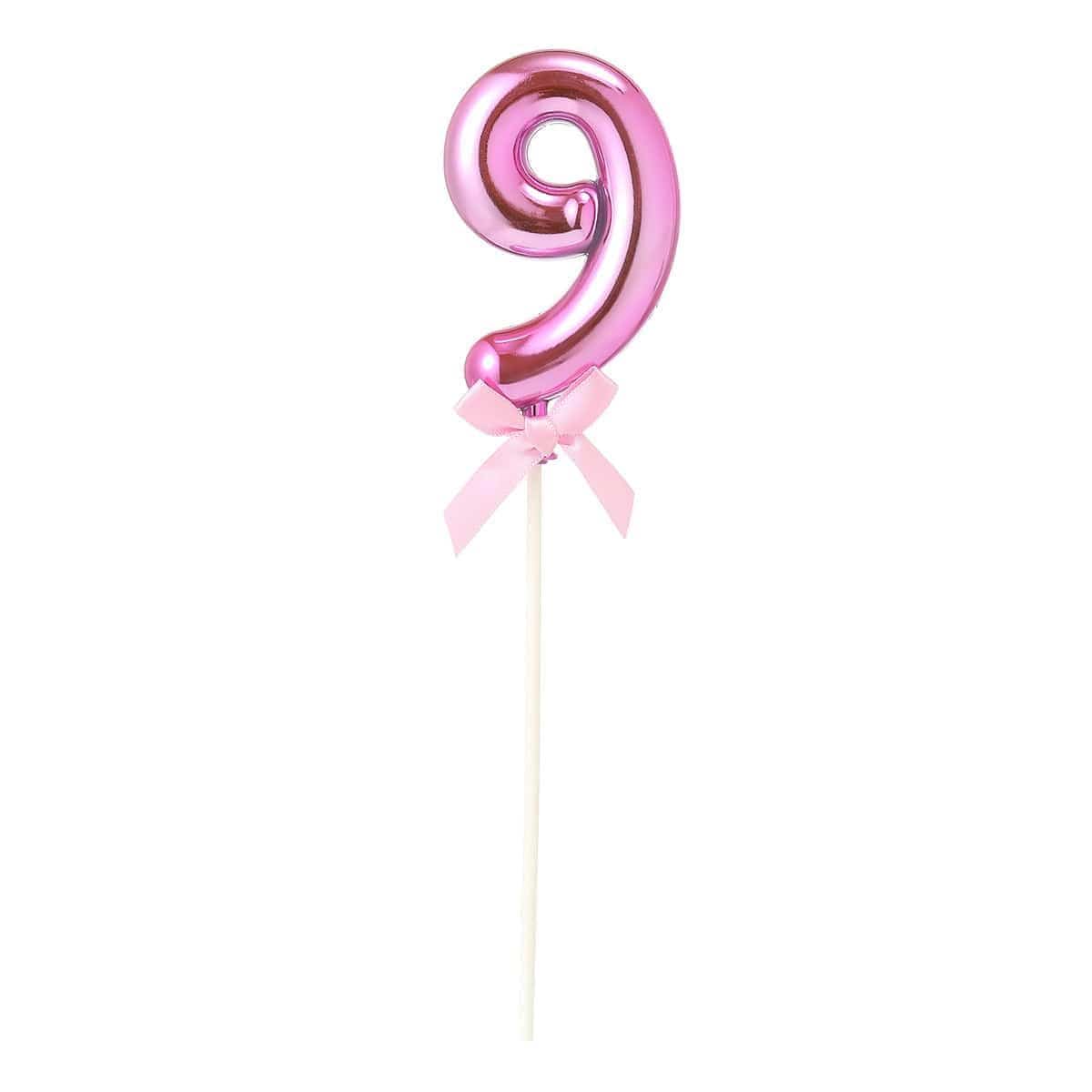 FUNNY FASHION USA Cake Supplies Cake Topper #9, Pink