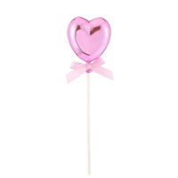 FUNNY FASHION USA Cake Supplies Heart Cake Topper, Pink