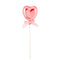 FUNNY FASHION USA Cake Supplies Heart Cake Topper, Red
