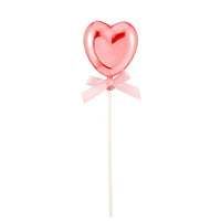 FUNNY FASHION USA Cake Supplies Heart Cake Topper, Red