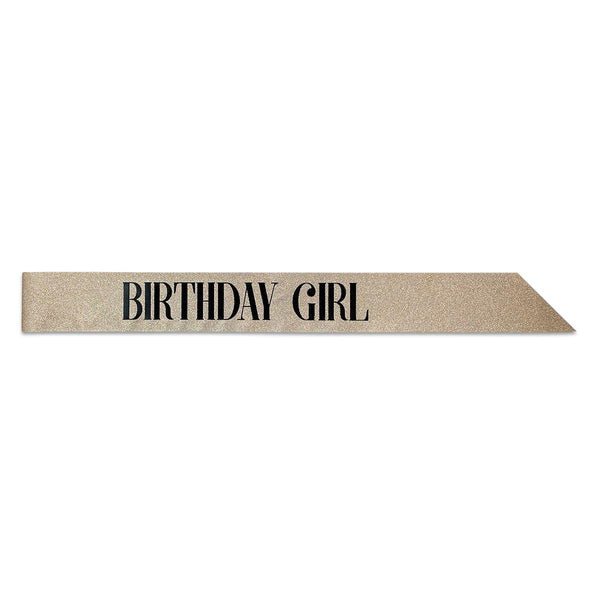 Écharpe D'anniversaire "It's My F***ing Birthday" - Noire à Paillettes Dorées - Réutilisable - Pour Fête Et Photos - 8