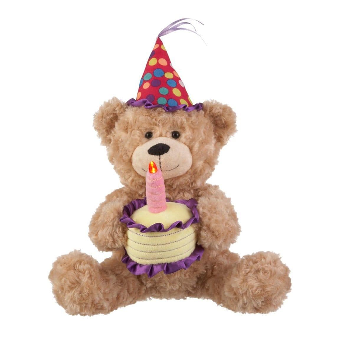 Buy Plushes Teddy Bear Plushes W/hat & Cake sold at Party Expert