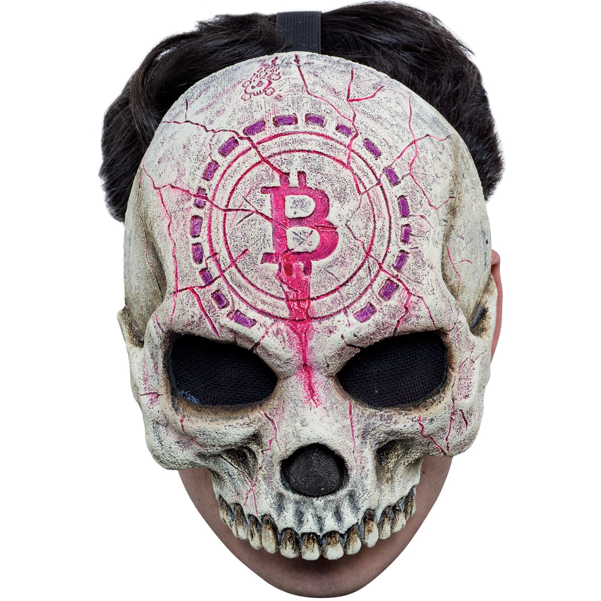 GHOULISH PRODUCTIONS Costume Accessories Glow in the Dark Crypto Mask for Adults 886390256292