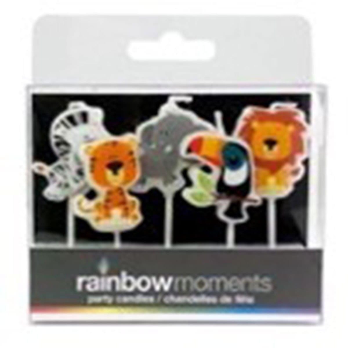 Buy Cake Supplies Jungle Animals paraffin Shape Candle, 5 Count sold at Party Expert